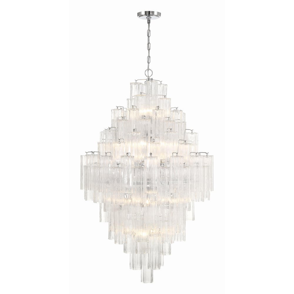 Zenith Lustre en Tube de Verre Superposé Ambrer