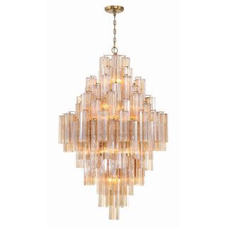 Zenith Lustre en Tube de Verre Superposé Ambrer