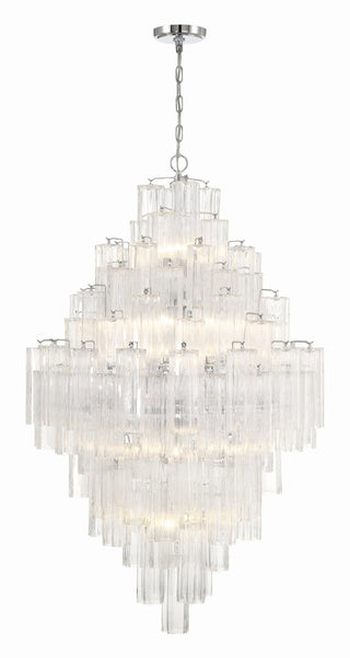 Zenith Lustre en Tube de Verre Superposé Ambrer