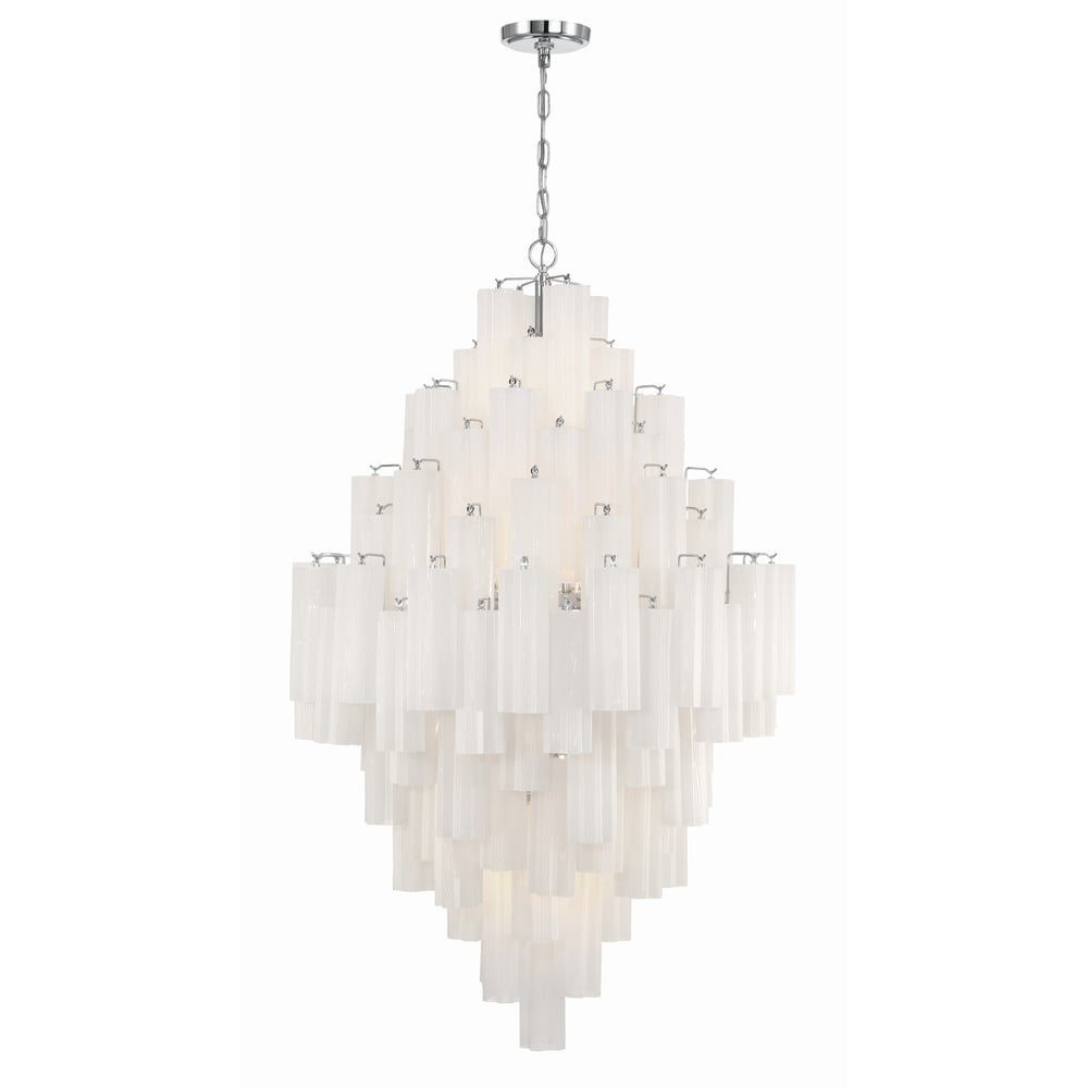 Zenith Lustre en Tube de Verre Superposé Ambrer