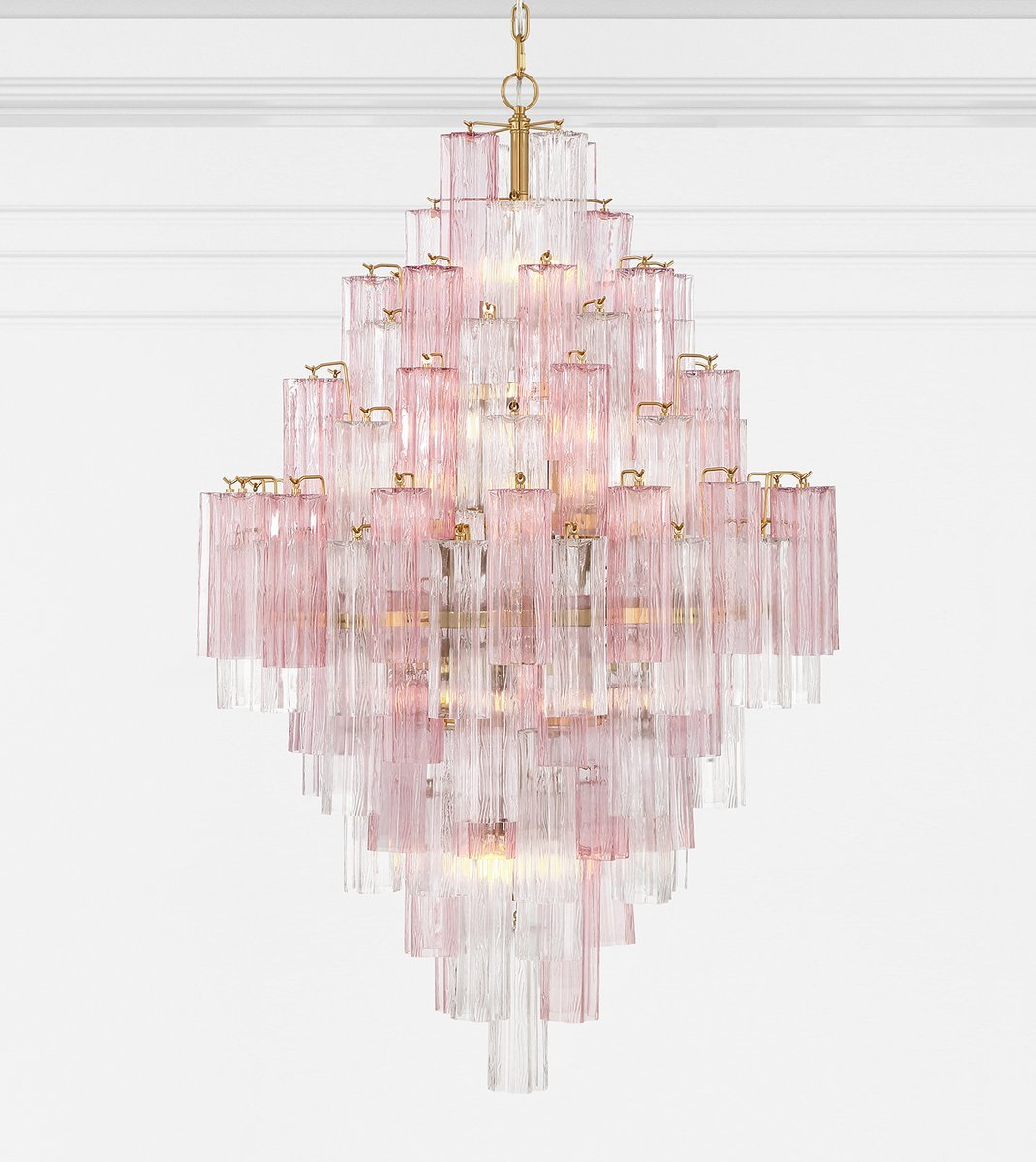 Zenith Lustre en Tube de Verre Superposé Ambrer