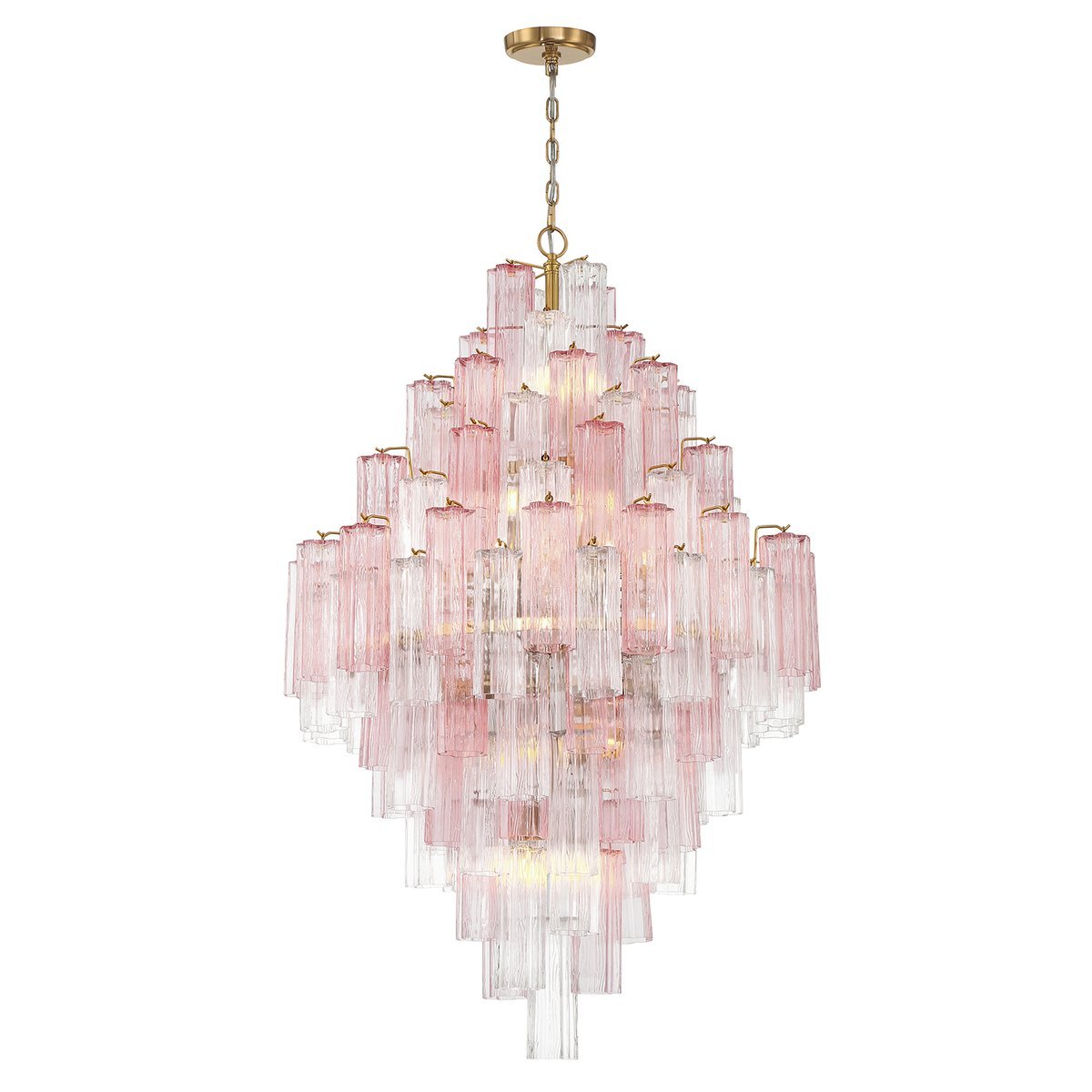 Zenith Lustre en Tube de Verre Superposé Ambrer
