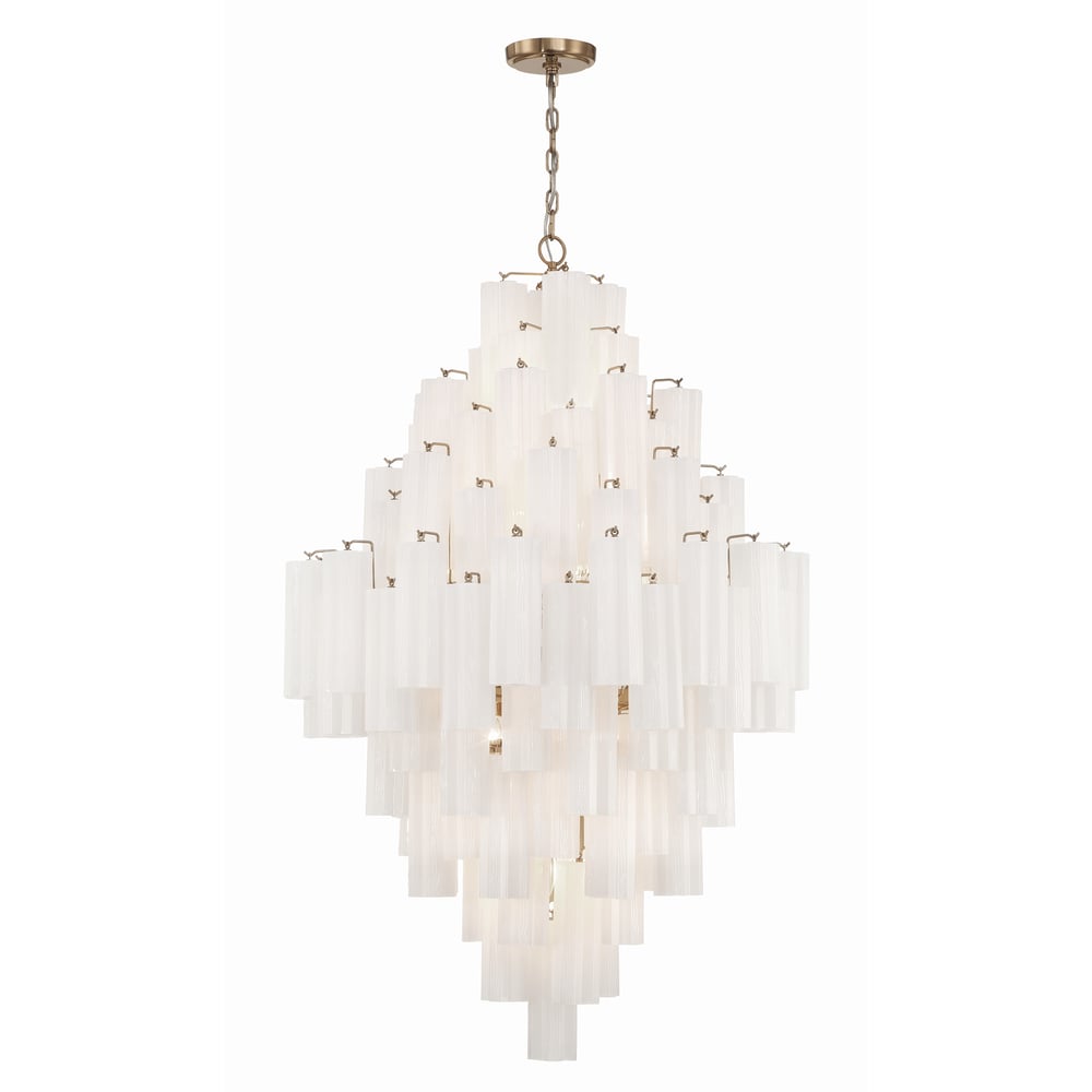 Zenith Lustre en Tube de Verre Superposé Ambrer
