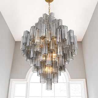 Zenith Lustre en Tube de Verre Superposé Ambrer
