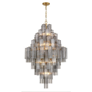 Zenith Lustre en Tube de Verre Superposé Ambrer