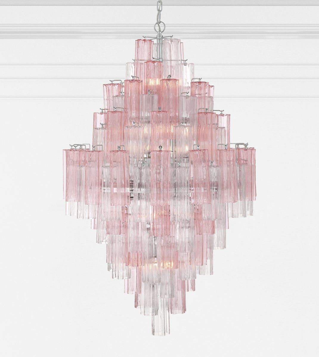 Zenith Lustre en Tube de Verre Superposé Ambrer