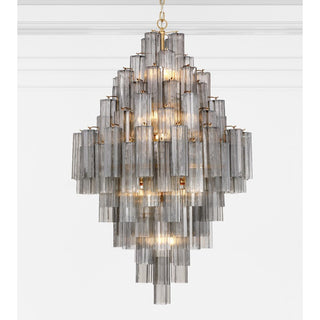 Zenith Lustre en Tube de Verre Superposé Ambrer