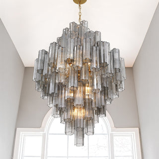 Zenith Lustre en Tube de Verre Superposé Ambrer