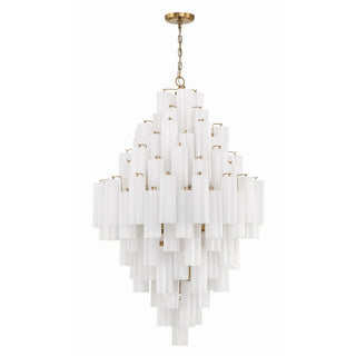 Zenith Lustre en Tube de Verre Superposé Ambrer