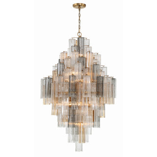Zenith Lustre en Tube de Verre Superposé Ambrer