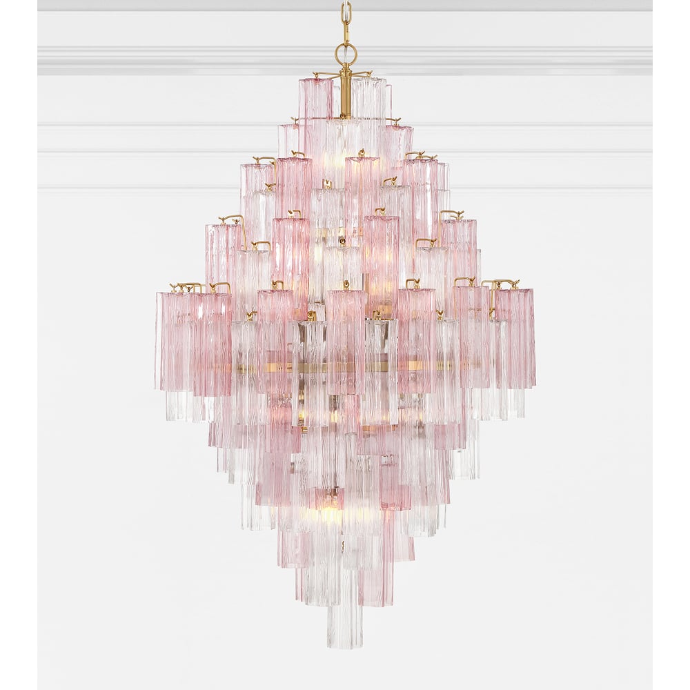 Zenith Lustre en Tube de Verre Superposé Ambrer