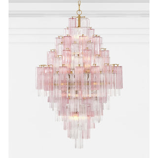 Zenith Lustre en Tube de Verre Superposé Ambrer