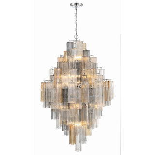 Zenith Lustre en Tube de Verre Superposé Ambrer