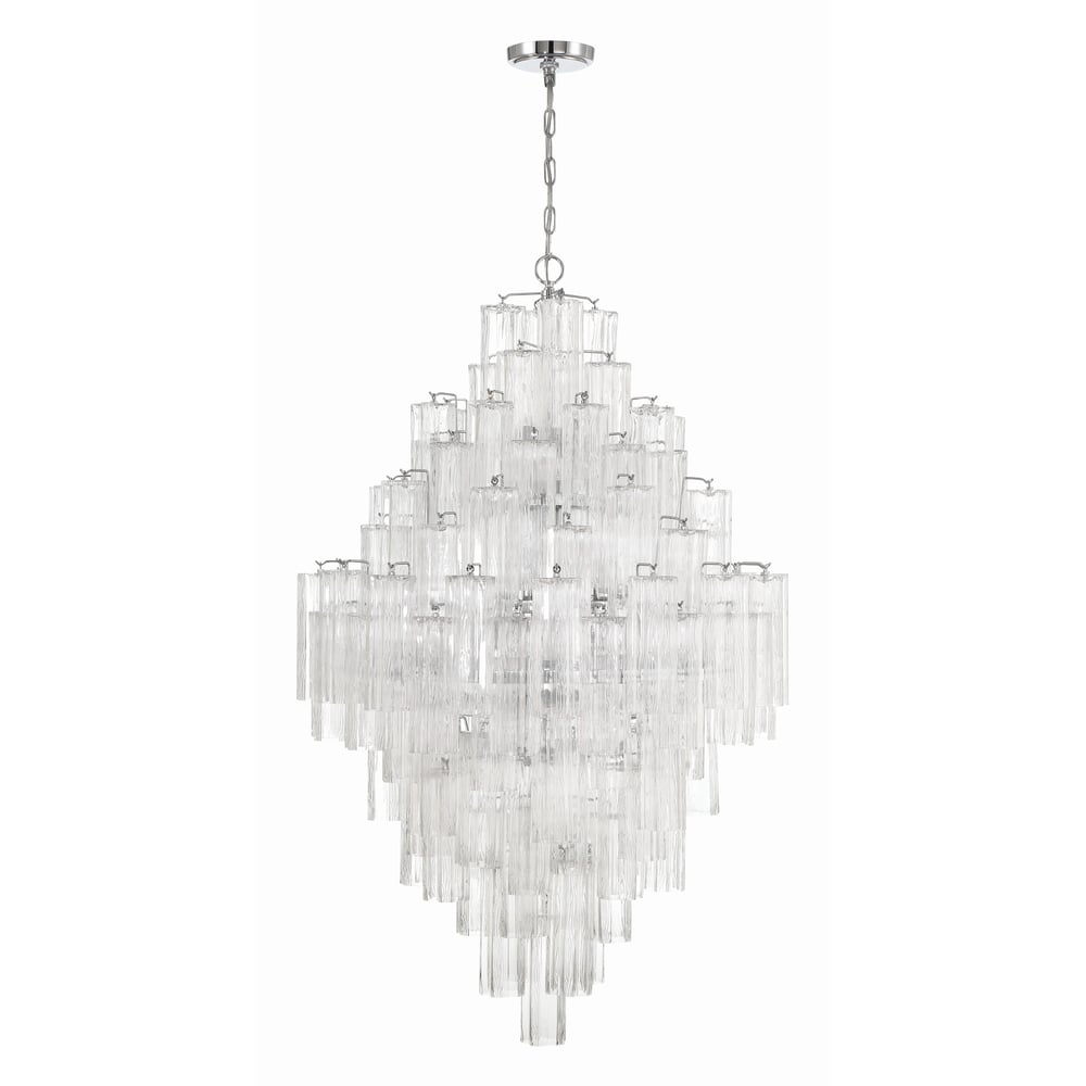 Zenith Lustre en Tube de Verre Superposé Ambrer