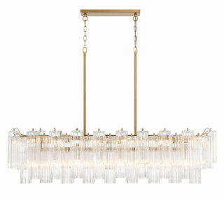Sylva Lustre en Tube de Verre Superposé Ambre