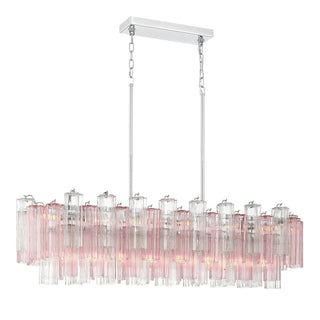 Sylva Lustre en Tube de Verre Superposé Ambre