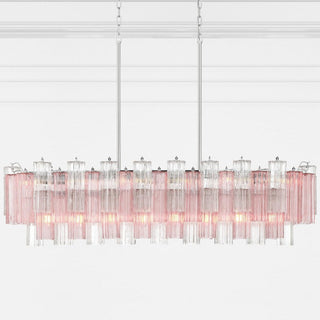 Sylva Lustre en Tube de Verre Superposé Ambre