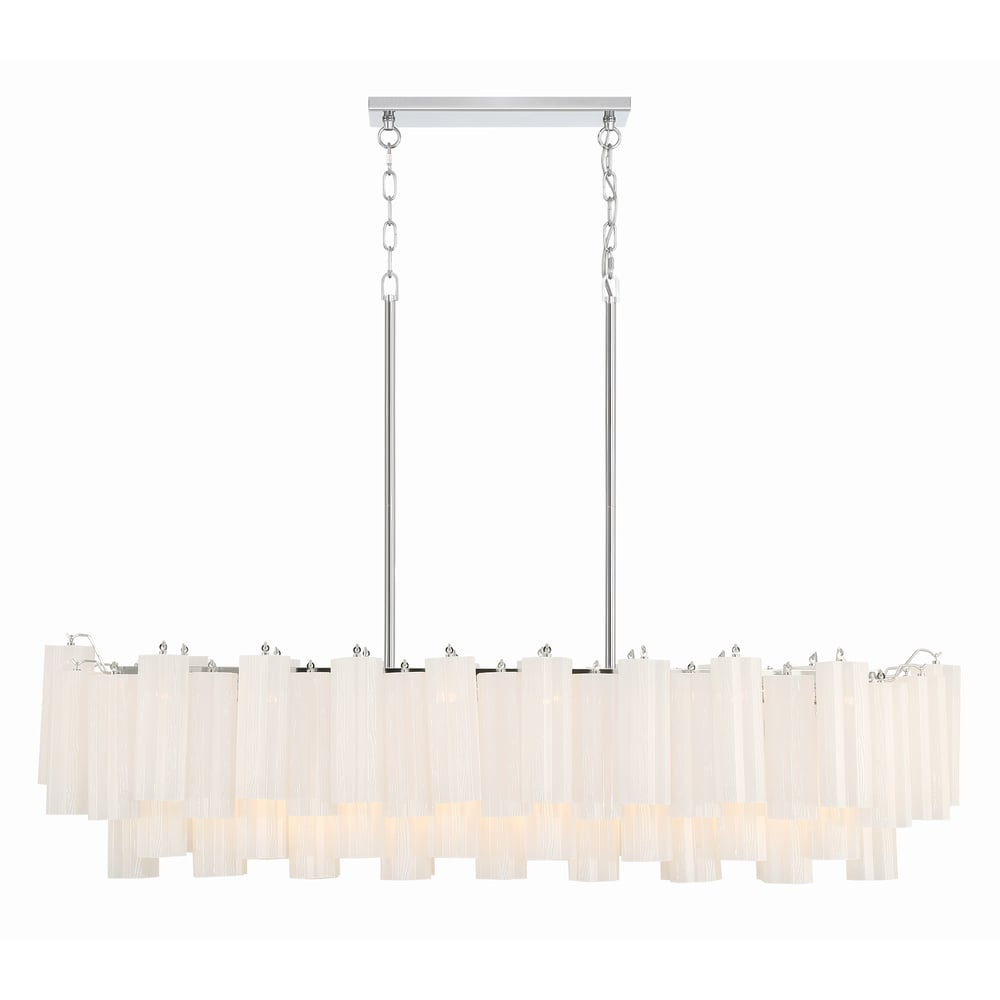 Sylva Lustre en Tube de Verre Superposé Ambre