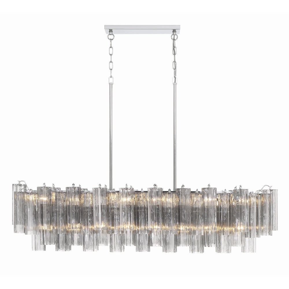 Sylva Lustre en Tube de Verre Superposé Ambre