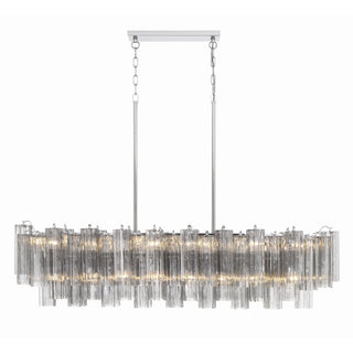 Sylva Lustre en Tube de Verre Superposé Ambre