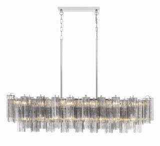 Sylva Lustre en Tube de Verre Superposé Ambre