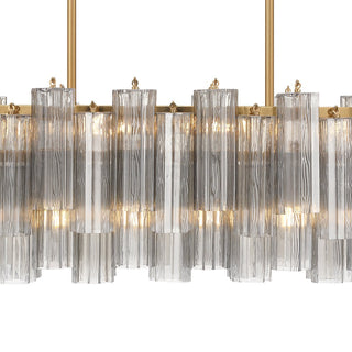 Sylva Lustre en Tube de Verre Superposé Ambre