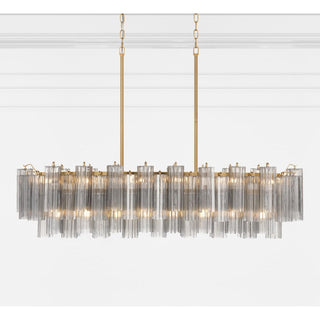 Sylva Lustre en Tube de Verre Superposé Ambre