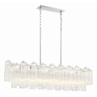 Sylva Lustre en Tube de Verre Superposé Ambre