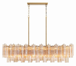 Sylva Lustre en Tube de Verre Superposé Ambre