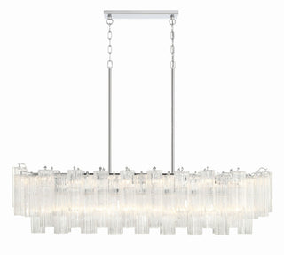 Sylva Lustre en Tube de Verre Superposé Ambre