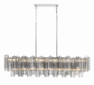 Sylva Lustre en Tube de Verre Superposé Ambre