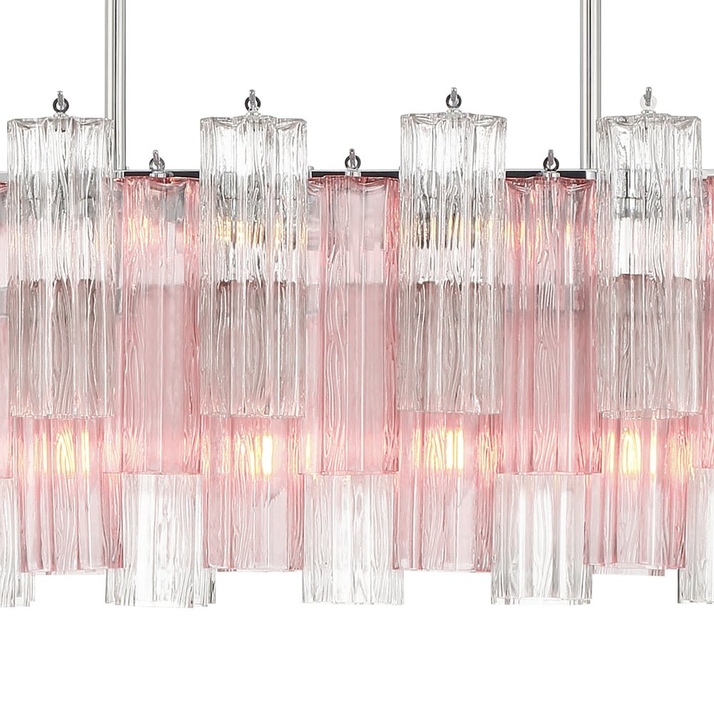 Sylva Lustre en Tube de Verre Superposé Ambre