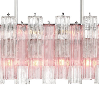 Sylva Lustre en Tube de Verre Superposé Ambre