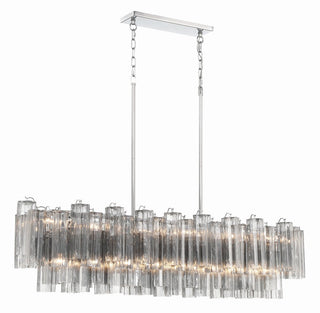 Sylva Lustre en Tube de Verre Superposé Ambre