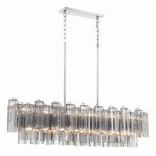 Sylva Lustre en Tube de Verre Superposé Ambre