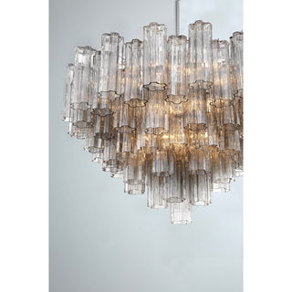 Lustra Lustre en Tube de Verre Superposé Ambre