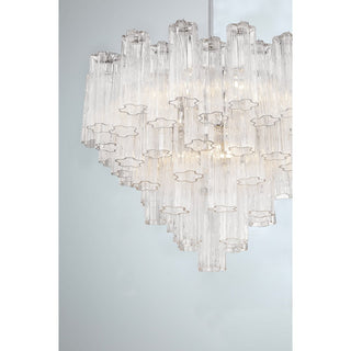 Lustra Lustre en Tube de Verre Superposé Ambre