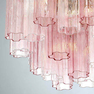 Lustra Lustre en Tube de Verre Superposé Ambre