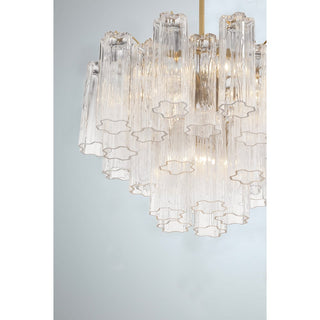 Lustra Lustre en Tube de Verre Superposé Ambre
