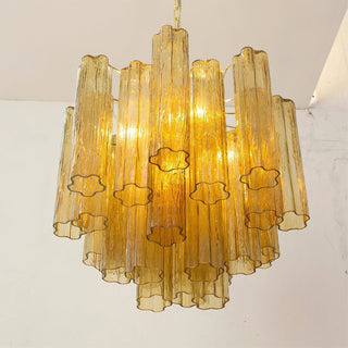 Aurora Lustre Verre Tube Superposé Luxe