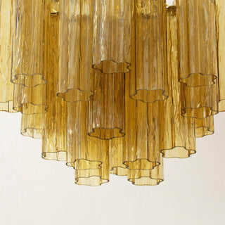 Aurora Lustre Verre Tube Superposé Luxe