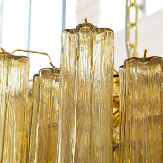 Aurora Lustre Verre Tube Superposé Luxe