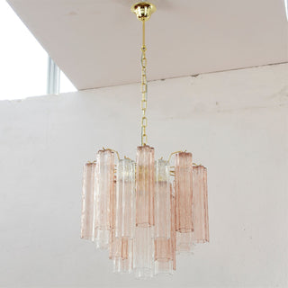 Aurora Lustre Verre Tube Superposé Luxe
