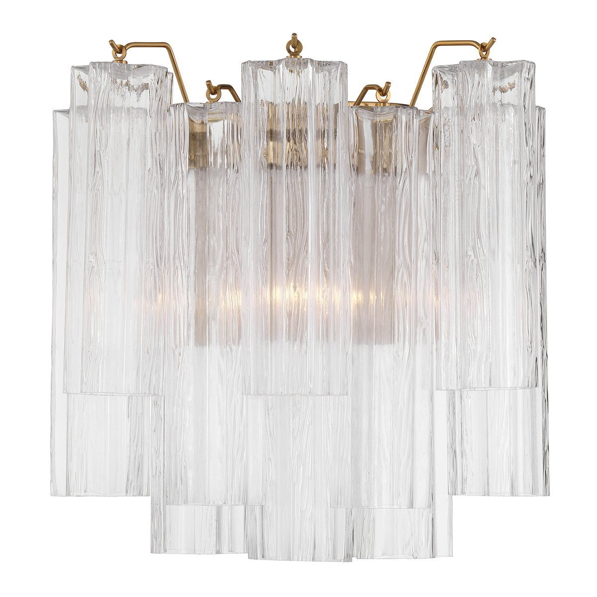 Gavelle Applique Murale Moderne en Verre Ambre