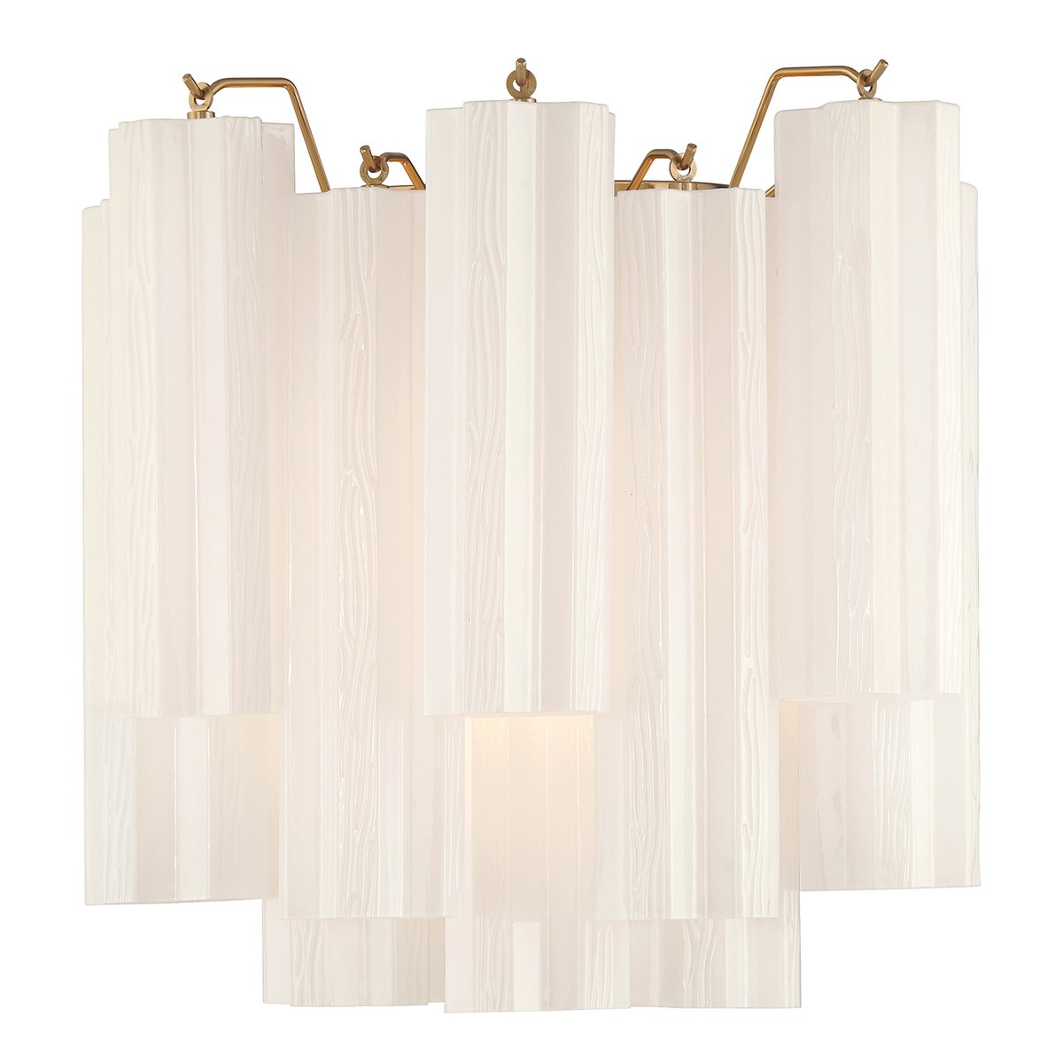Gavelle Applique Murale Moderne en Verre Ambre