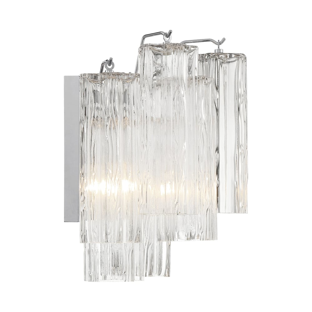 Gavelle Applique Murale Moderne en Verre Ambre