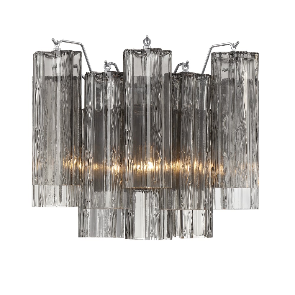 Gavelle Applique Murale Moderne en Verre Ambre