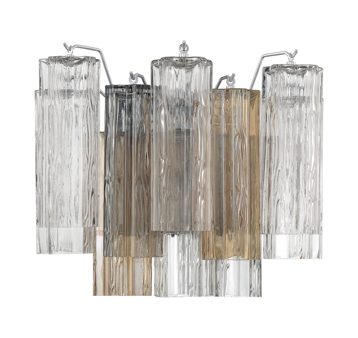 Gavelle Applique Murale Moderne en Verre Ambre