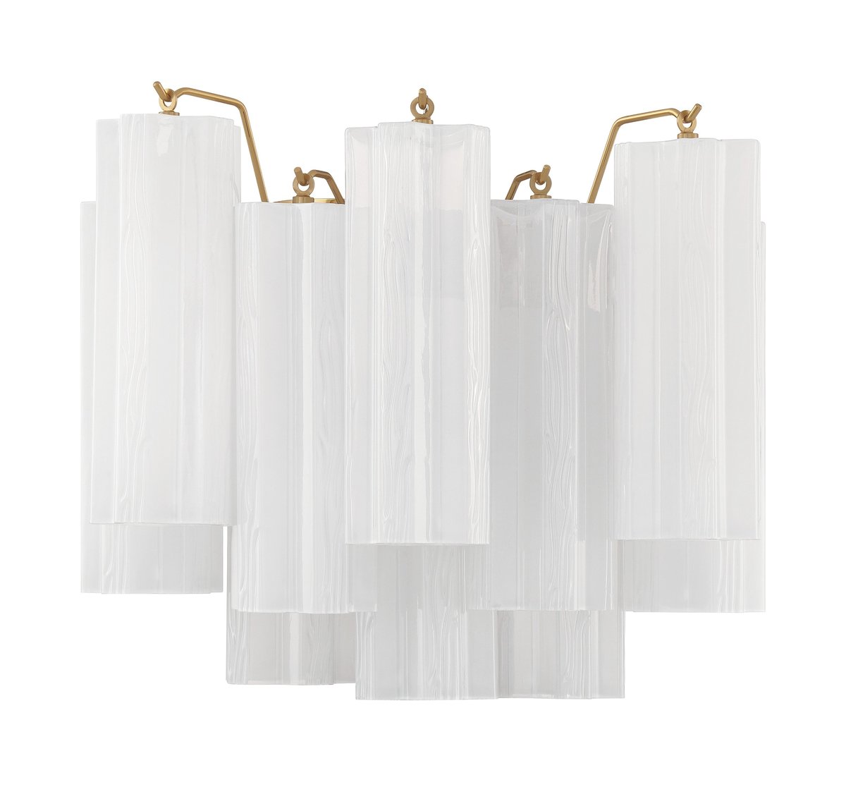 Gavelle Applique Murale Moderne en Verre Ambre