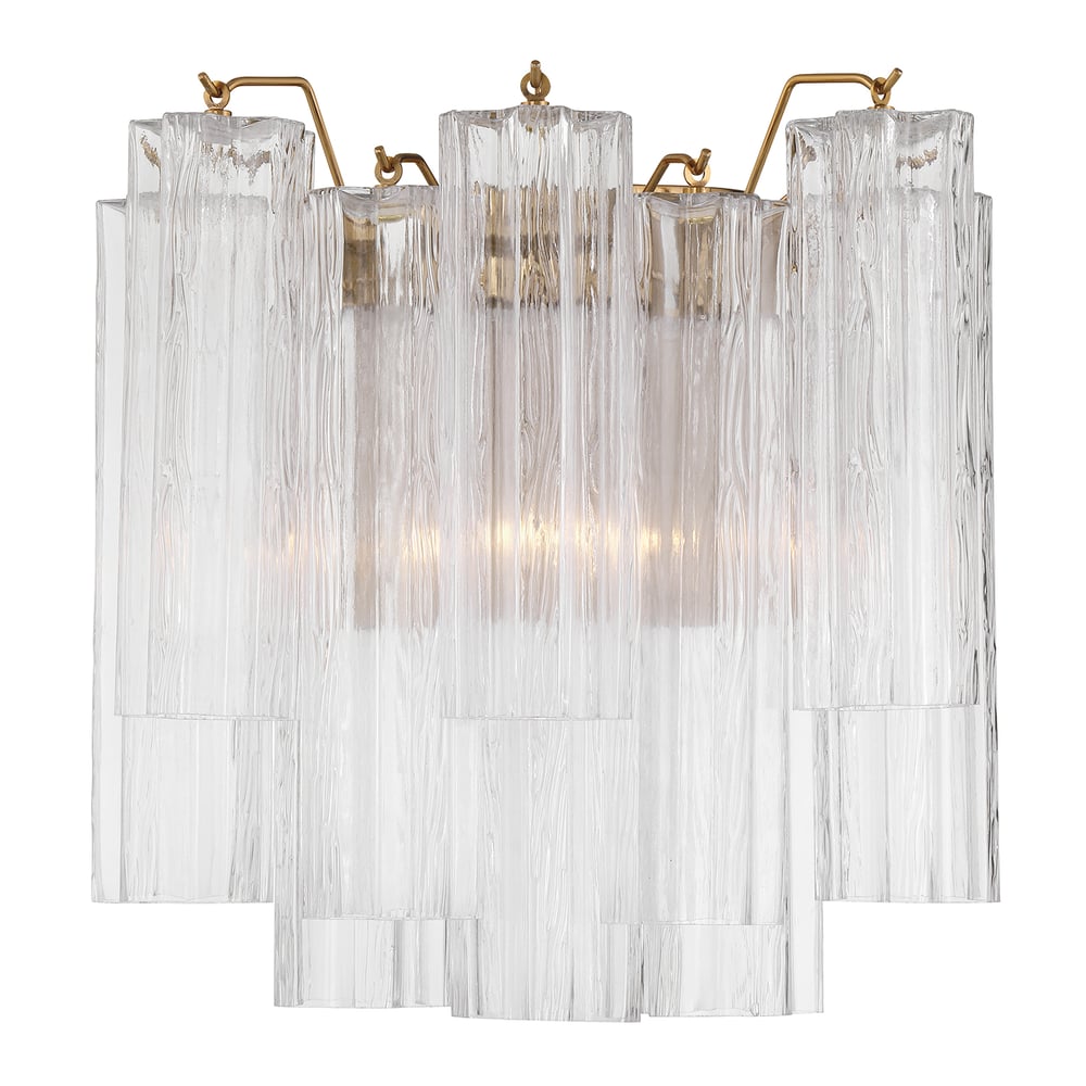 Gavelle Applique Murale Moderne en Verre Ambre